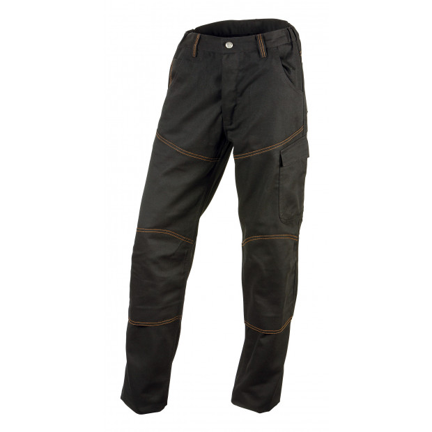 PANTALON DE TRAVAIL - NOIR/ORANGE