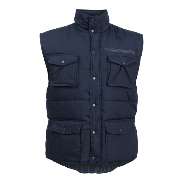 MULTI-POCKETS BODYWARMER - NAVY