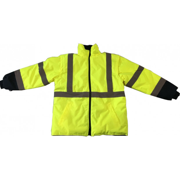 BLOUSON/GILET - JAUNE/MARINE