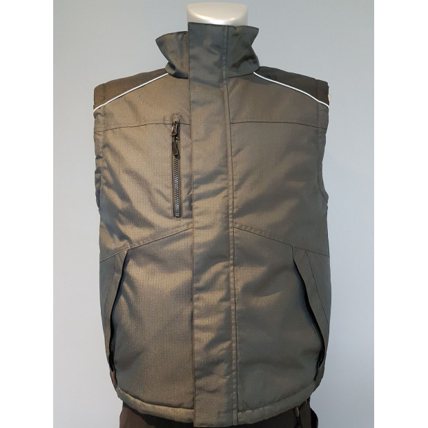 GILET RIPSTOP - GRIS/NOIR