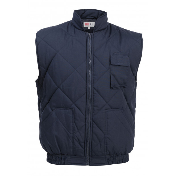 QUILTED BODYWARMER - NAVY BLUE
