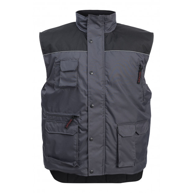 GILET FROID - GRIS/NOIR